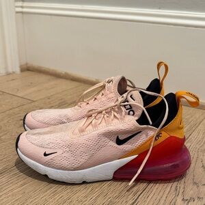 Nike AirMax 270 Sneakers in Pink and Orange